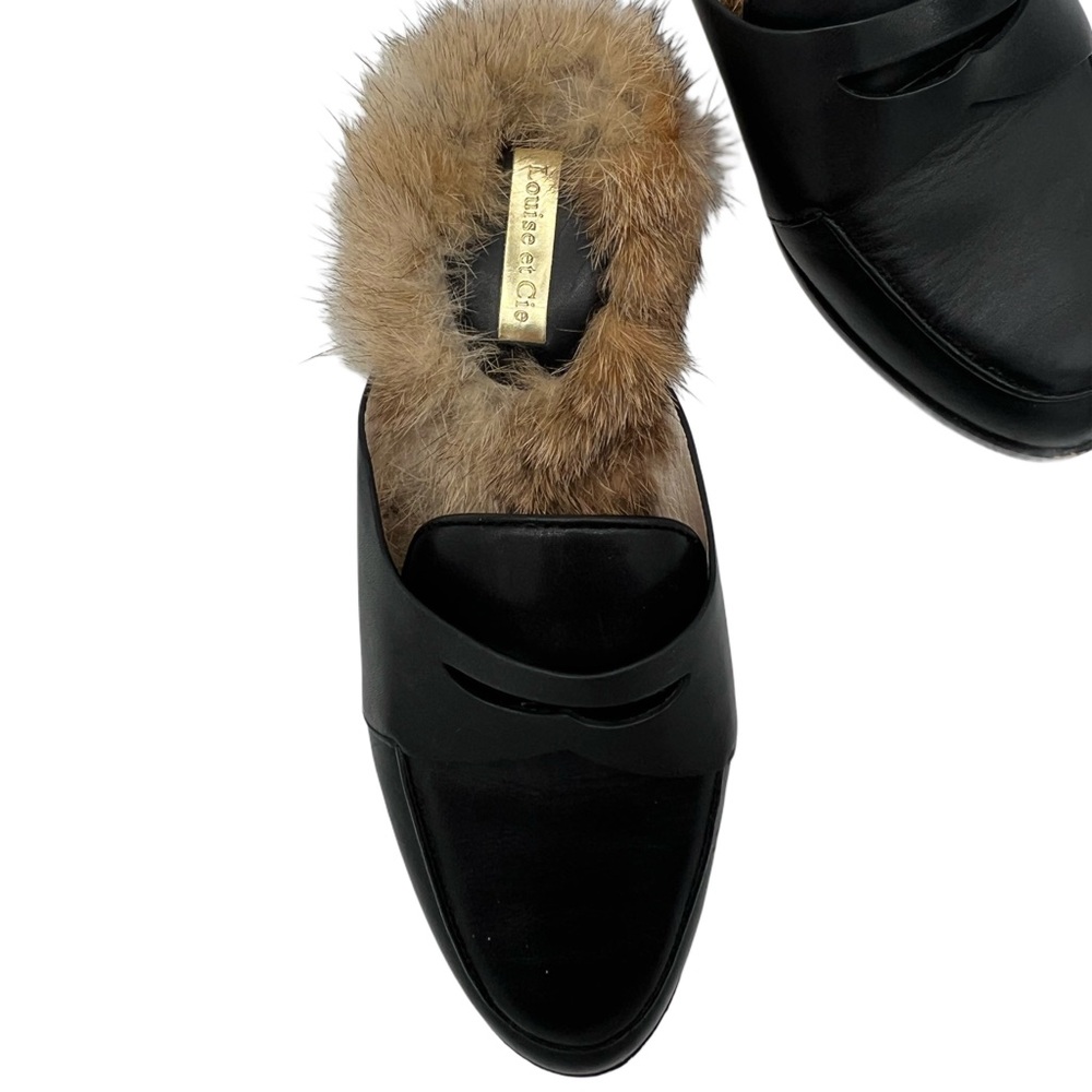 Anthropologie Louis et Cie Dugan - Genuine Rabbit Fur Trim - Size 4 1/2 / 34 1/2